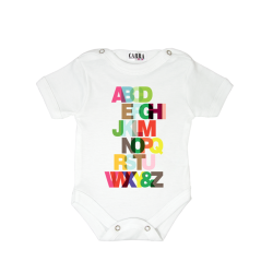 Carra Alphabet бебешко боди